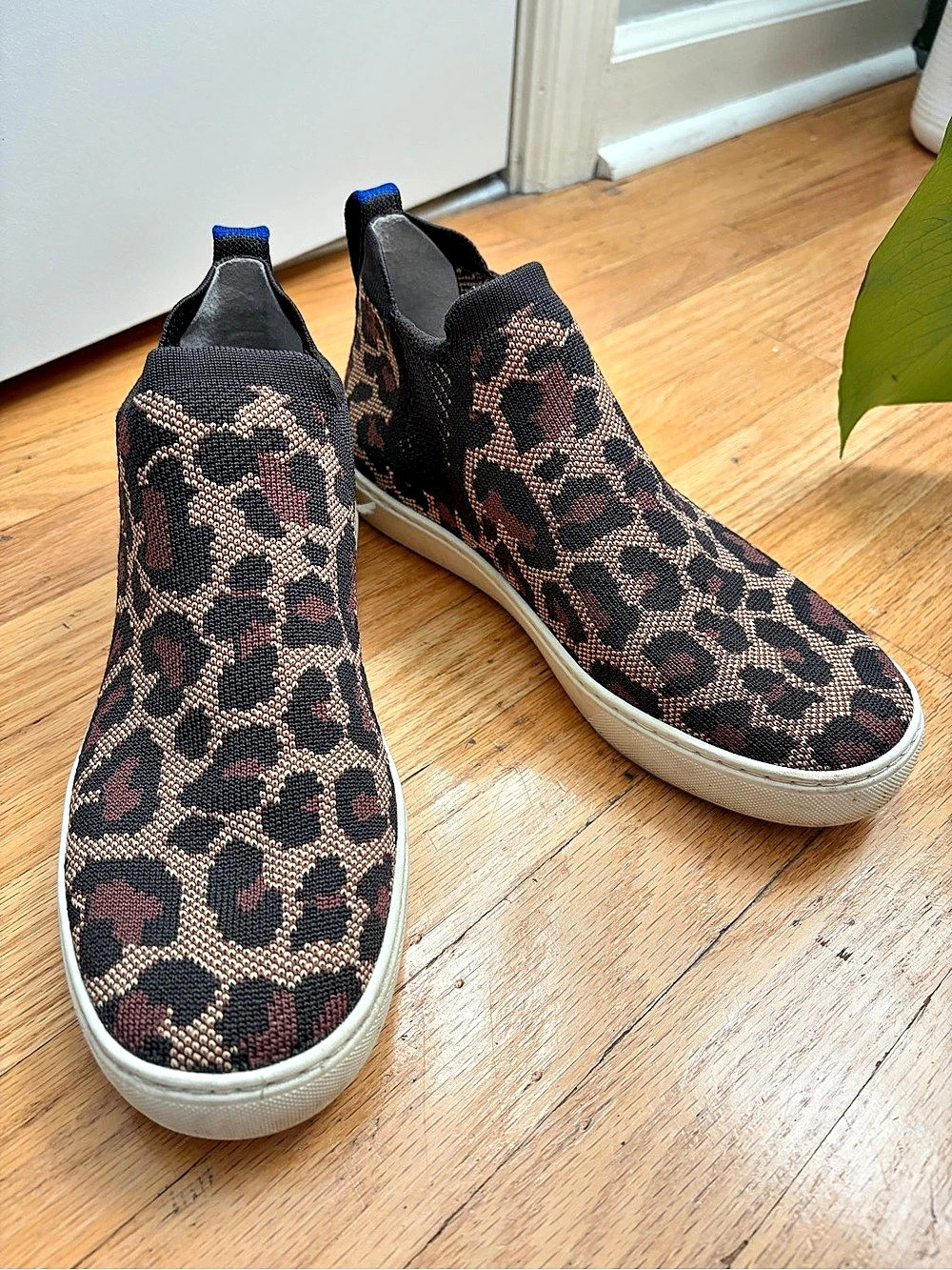 Rothy's The Chelsea Boot Wildcat Leopard Print Sneakers